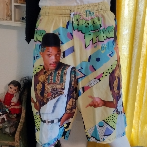 Fresh Prince of Belair Swim Trunks XL - Picture 2 of 7